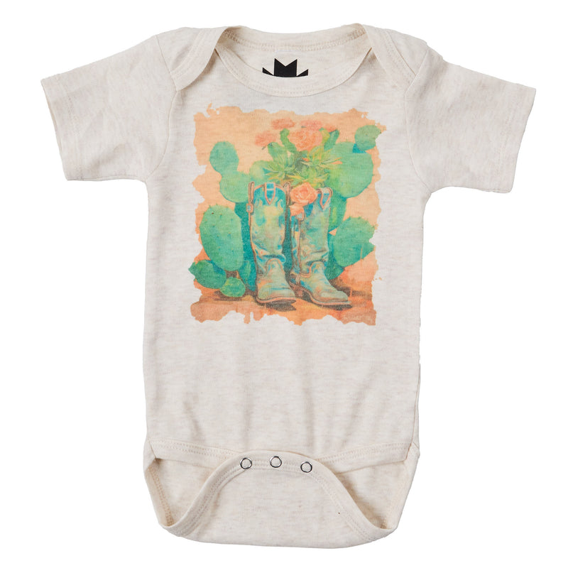 Twisted Filly Girls The Garden Boots Onesie