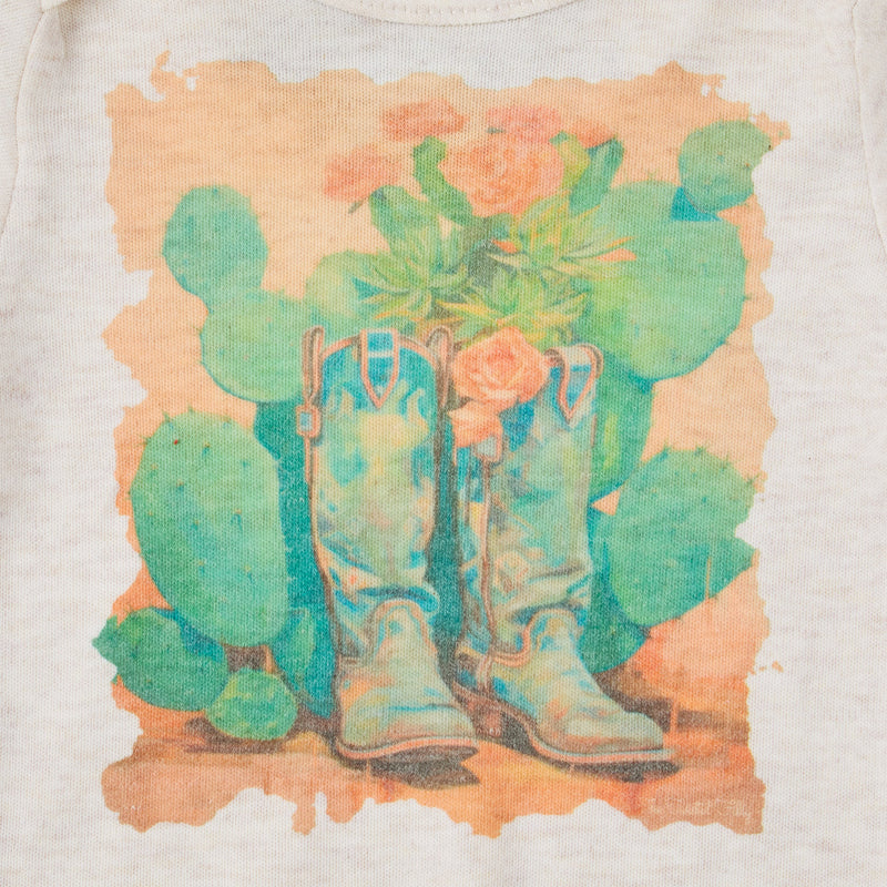 Twisted Filly Girls The Garden Boots Onesie