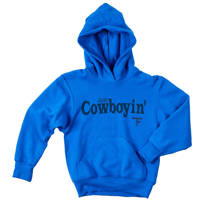 Twisted Filly Boys Just Cowboyin Blue Hoodie