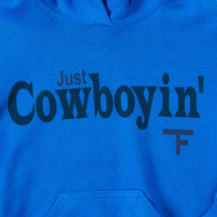 Twisted Filly Boys Just Cowboyin Blue Hoodie