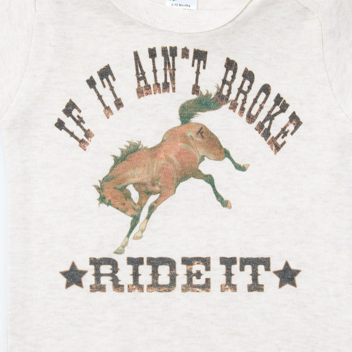 Twisted Filly Infant If It Ain't Broke Onesie