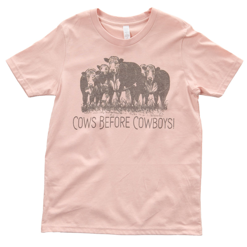 Twisted Filly Girls Cows Before Cowboys Tee