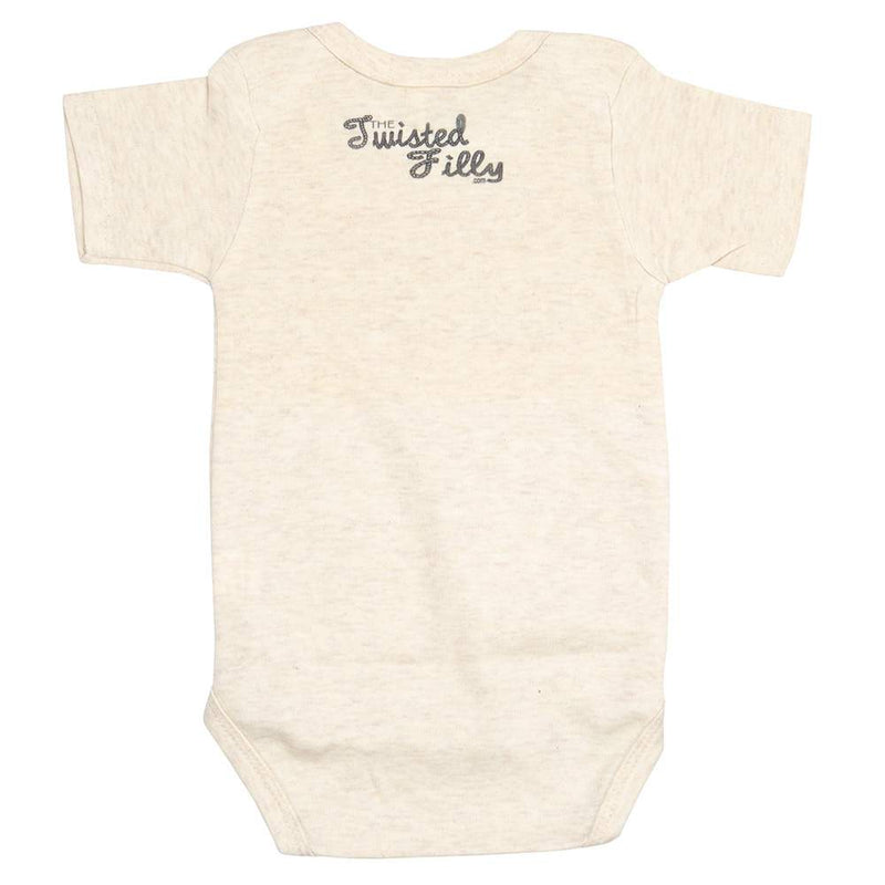 Twisted Filly Cowboyin 70`s Style White Onesie