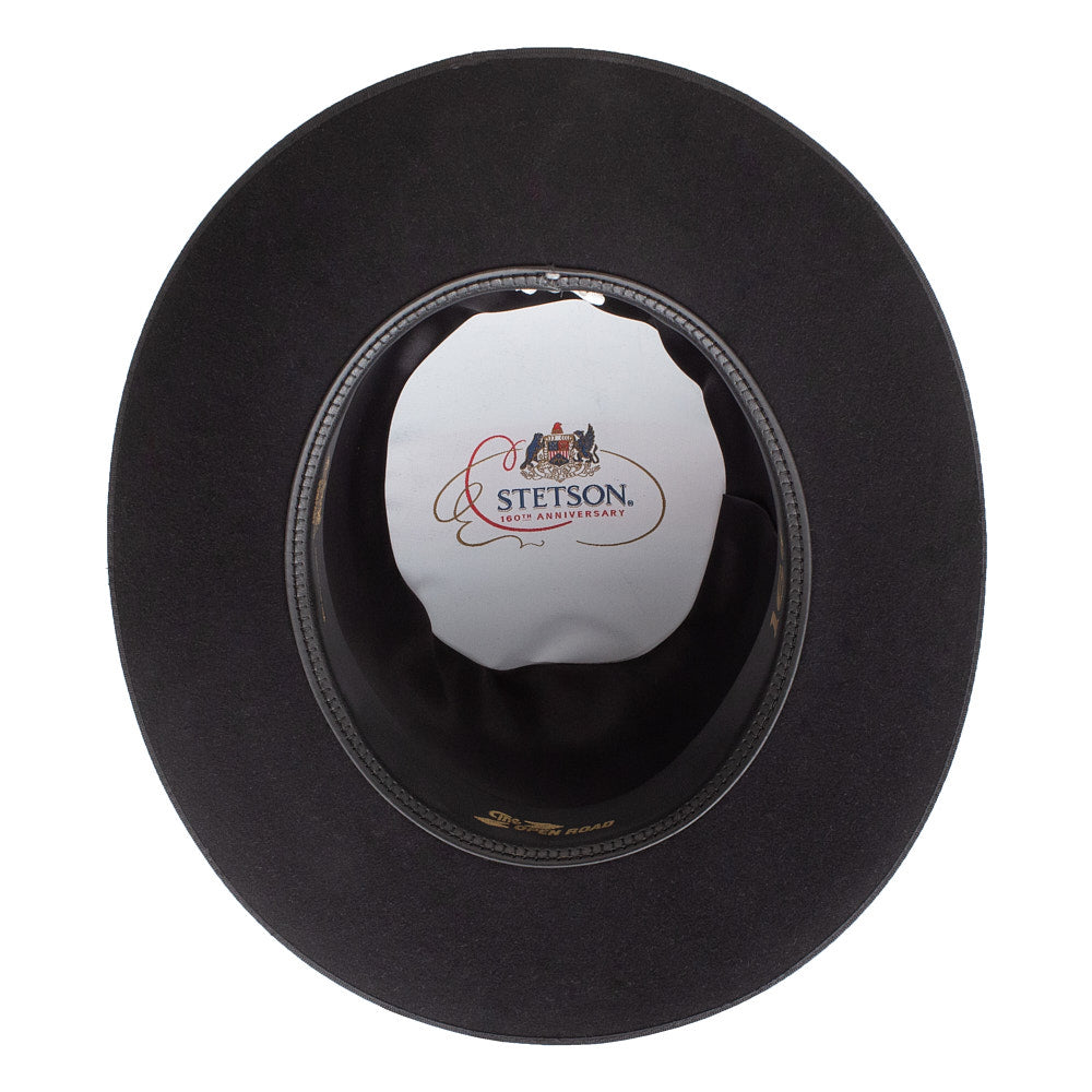 stetson dayton fahrradhelm Stetson Hats 160th Anniversary 6X Black Open Road 2 3/4in Brim