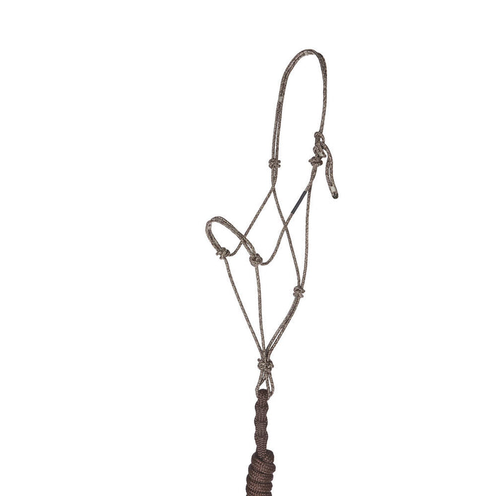 Haychix Timeless Bronze Halter with Brown Lead Rope