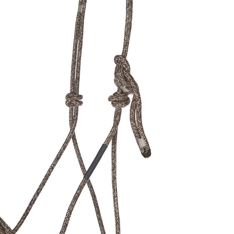 Haychix Timeless Bronze Halter with Brown Lead Rope