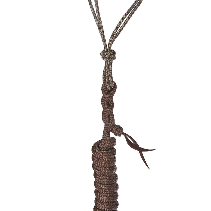 Haychix Timeless Bronze Halter with Brown Lead Rope