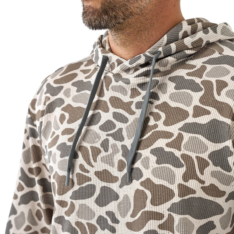 Burlebo Men's Classic Deer Camo Thermal Hoodie