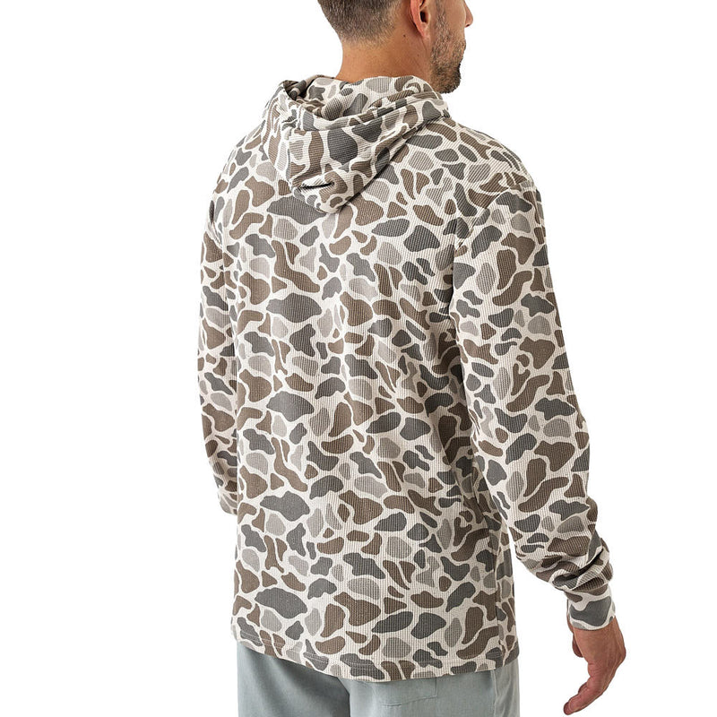 Burlebo Men's Classic Deer Camo Thermal Hoodie