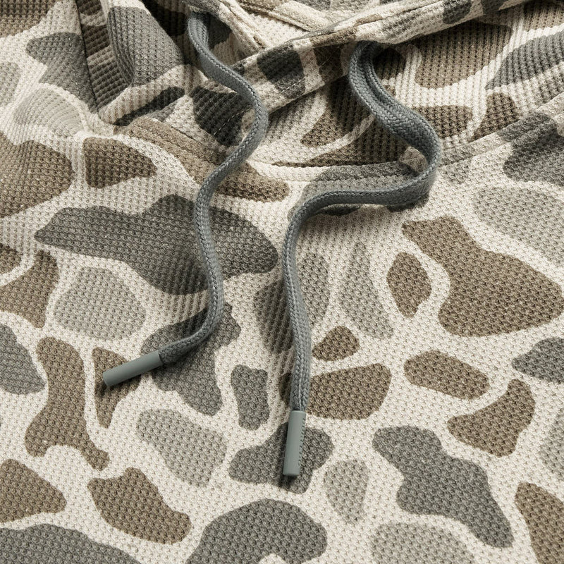 Burlebo Men's Classic Deer Camo Thermal Hoodie