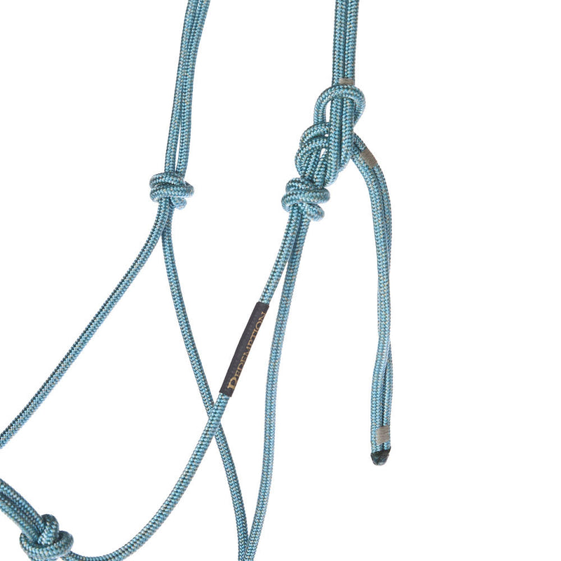 Haychix Timeless Light Blue Halter with Light blue Lead Rope