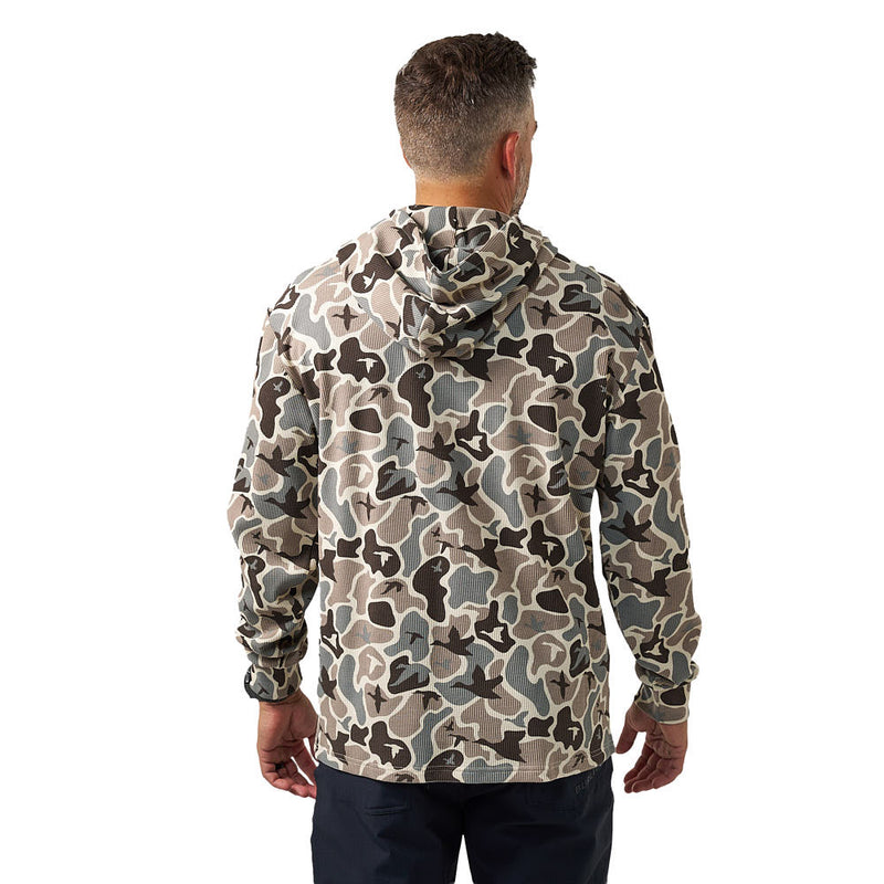 Burlebo Men's Mallard Mayhem Camo Thermal Hoodie