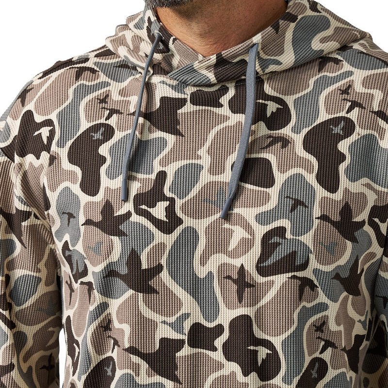 Burlebo Men's Mallard Mayhem Camo Thermal Hoodie