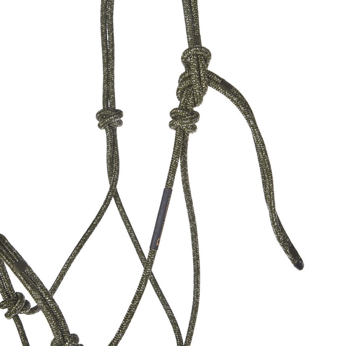 Haychix Timeless Olive Halter with Olive Lead Rope