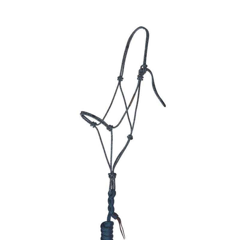 Haychix Timeless Saphire Halter with Steel Blue lead Rope