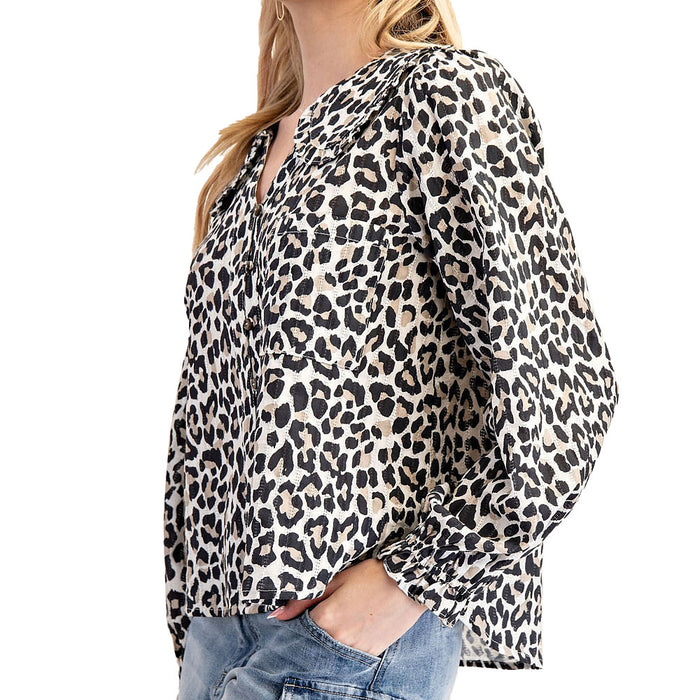Ee Some Women's Chtah Print Blouse