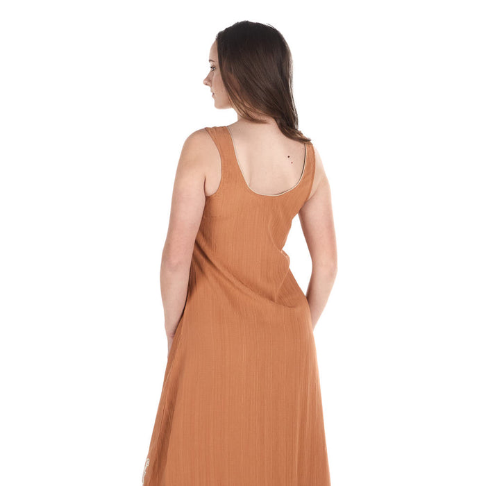 Turquoise Haven Women's Apricot Applique Dress