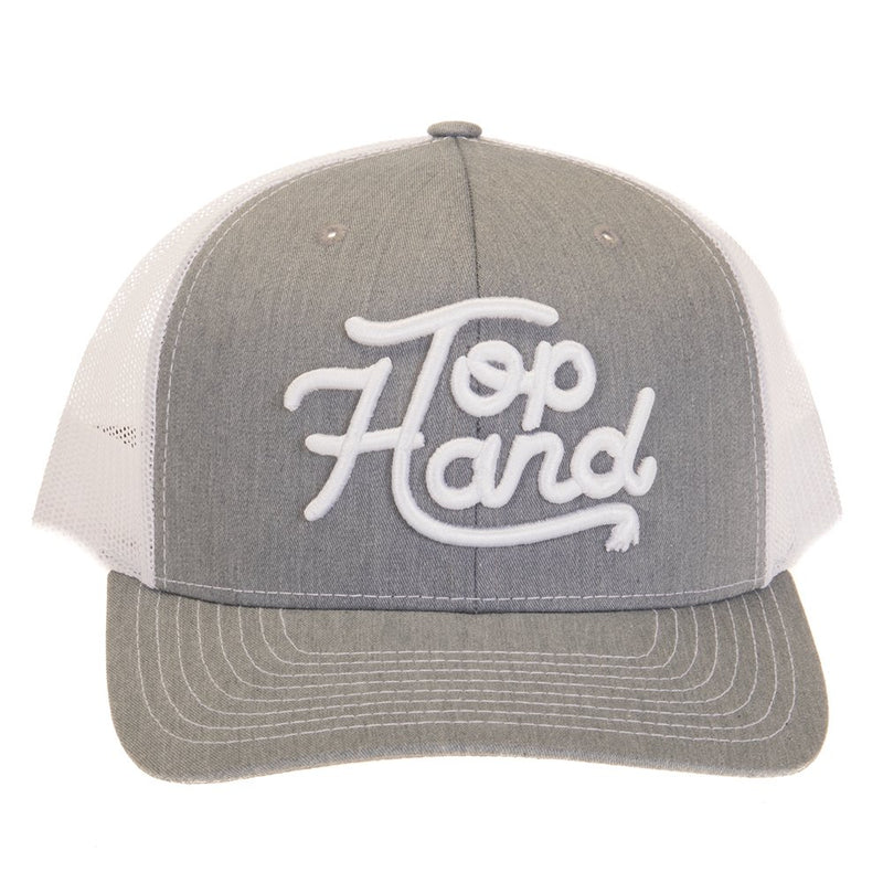 Top Hand Rope Company Grey Cap with White Logo