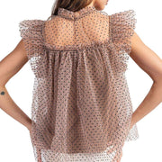 Ee Some Women's Coco Polka Dot Tulle Shirt