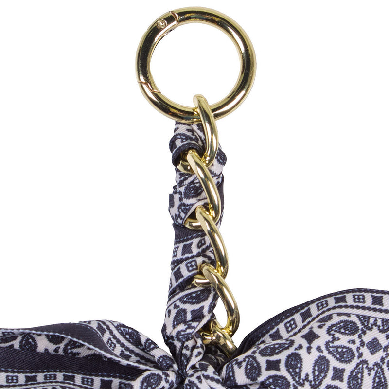 NRS Black Bow Tassel Keychain