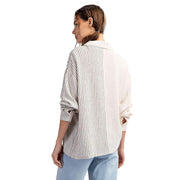 Ee Some Women's Natural Half Stripe Top