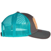 Mcintire Saddlery Women's Teal Cap w/Turquoise Lace Natural Patch