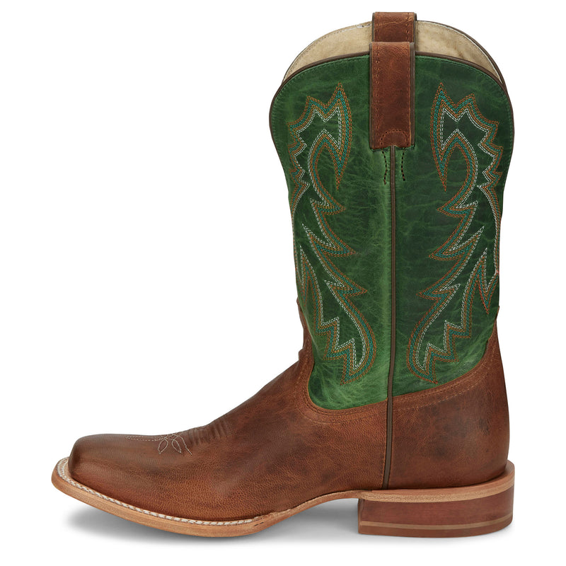 Tony Lama Men`s Luciano Tan 11in Green Top