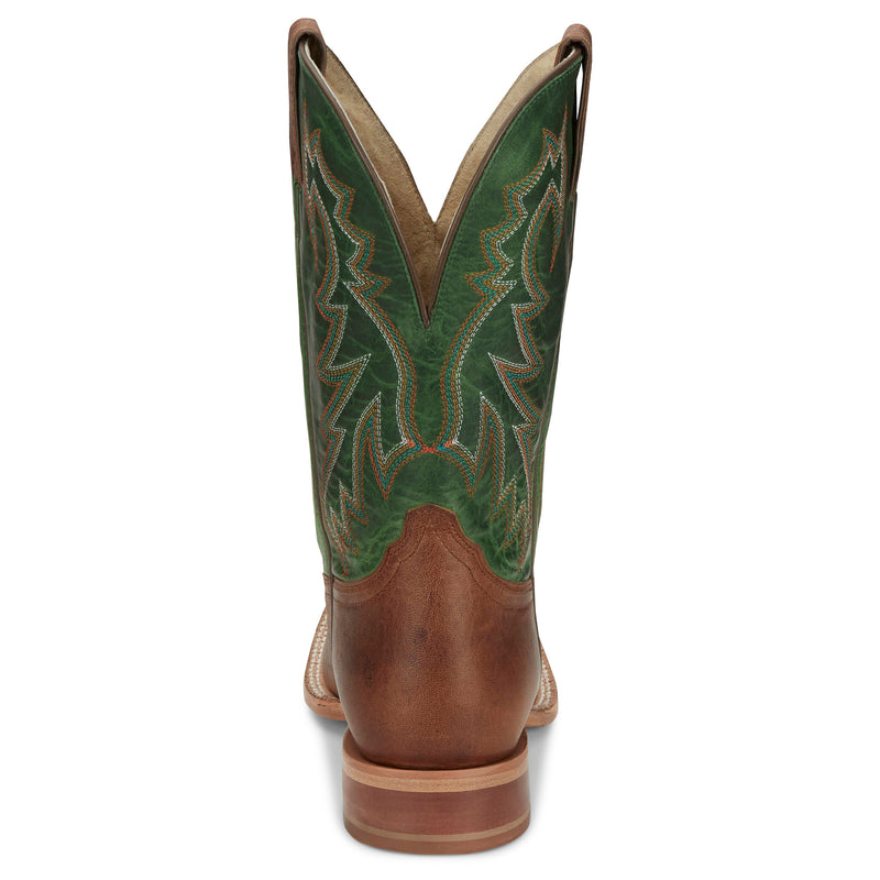 Tony Lama Men`s Luciano Tan 11in Green Top