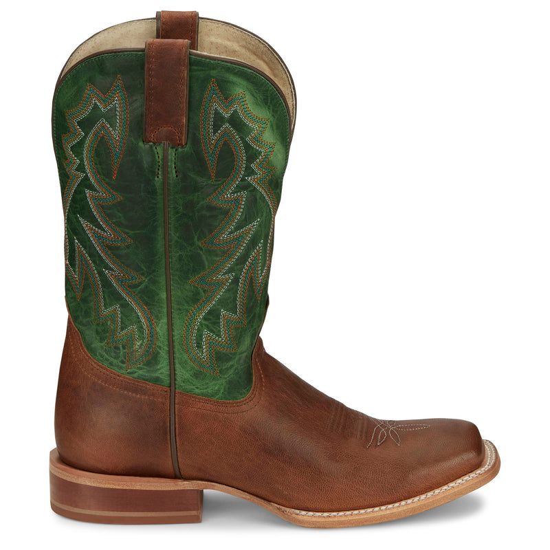 Tony Lama Men`s Luciano Tan 11in Green Top