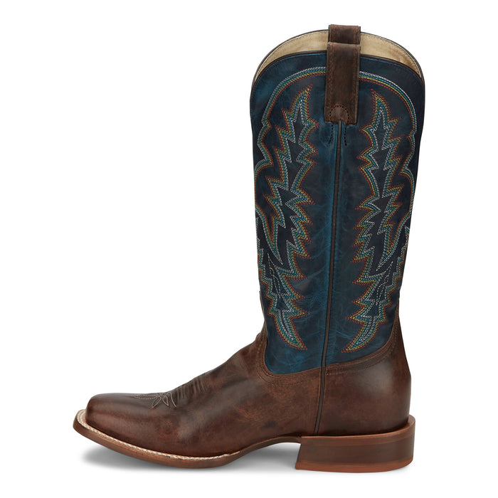 Tony Lama Men`s Camarillo Brown 13in Navy Top