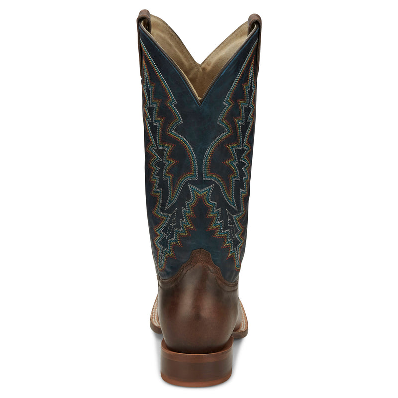 Tony Lama Men`s Camarillo Brown 13in Navy Top