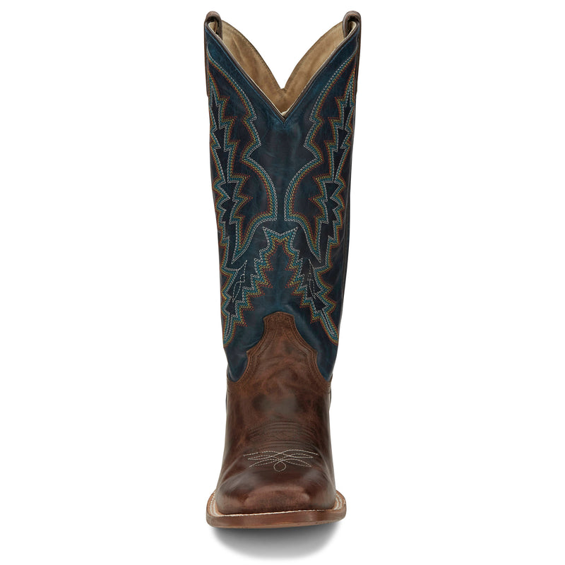 Tony Lama Men`s Camarillo Brown 13in Navy Top