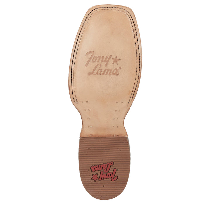 Tony Lama Women's Gabriella Brown Wide Square Toe with 11in. Shaft Boot