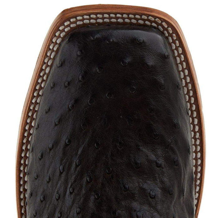 Tony Lama Men Moore Umber Brown Full Quill Ostrich 11in. Umber Top