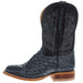 Tony Lama Men's Grey Full Quill Ostrich 11' Black Top Boot