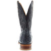 Tony Lama Men's Grey Full Quill Ostrich 11' Black Top Boot