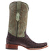 Tanner Mark Boots Men's Nicotine Caiman Tail Print 12in Cactus Green Top
