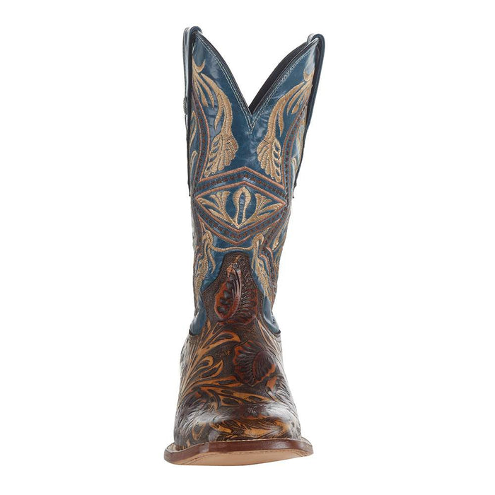 Tanner Mark Boots Men`s Hand Tool Jungle 12` Volcano Azul Top Square Toe Boot