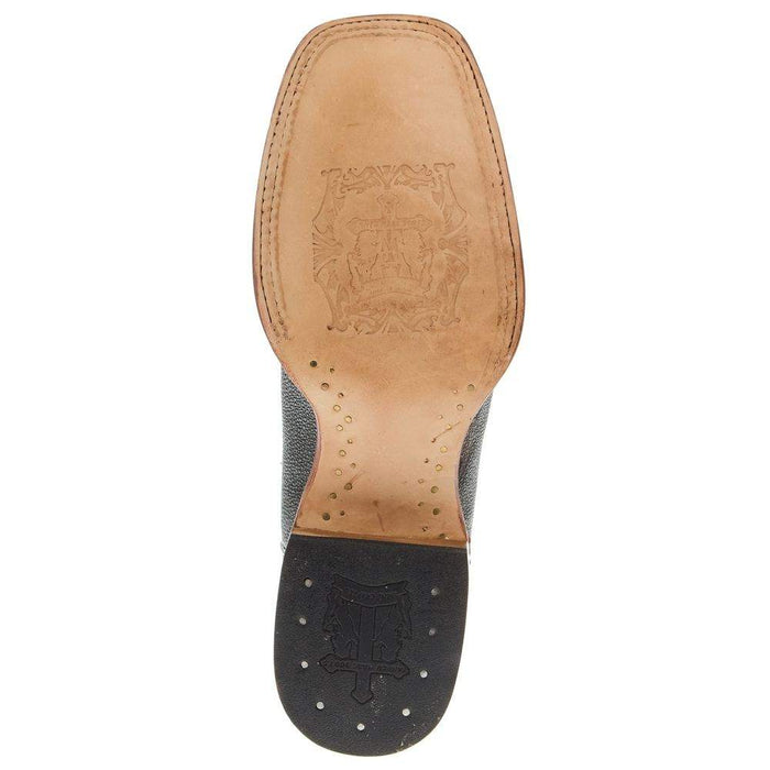 Tanner Mark Boots Mens Black Stingray Print 12in Montana Ice Top