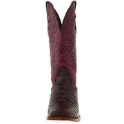 Tanner Mark Boots Women`s Brown Caiman Belly Print 13in. Boot