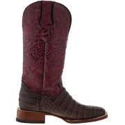 Tanner Mark Boots Women`s Brown Caiman Belly Print 13in. Boot
