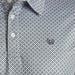 Panhandle Men's Blue Geometric Print Polo