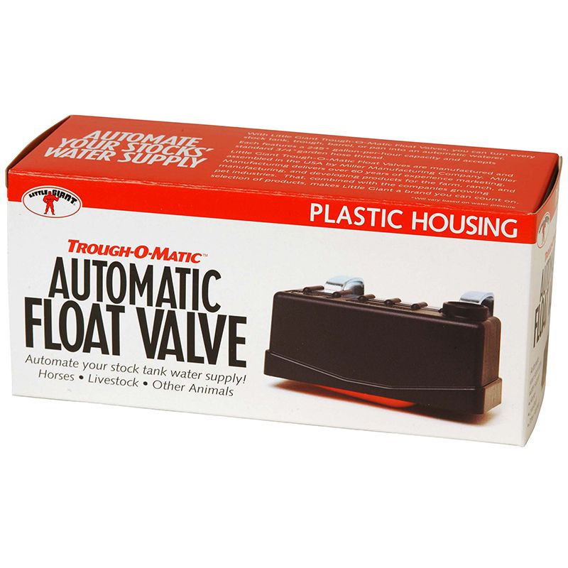 Little Giant Trough Matic Stock Tank Float Valve with Plastic Housing