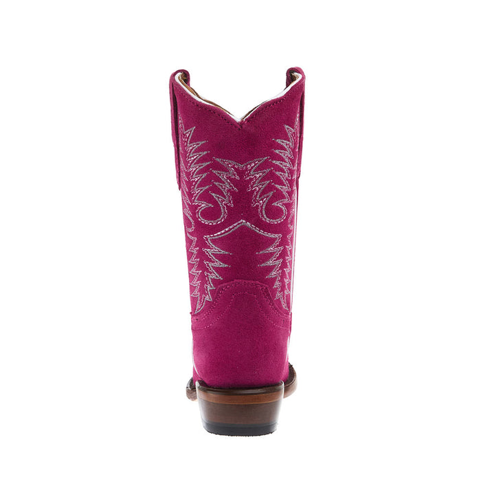 Tanner Mark Boots Kid's Pink Roughout Vamp with Matching Top