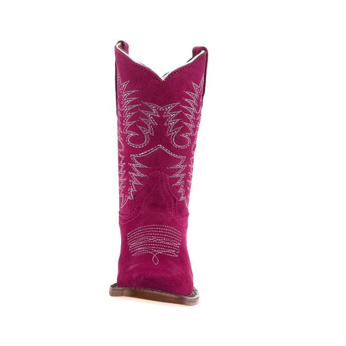 Tanner Mark Boots Kid's Pink Roughout Vamp with Matching Top