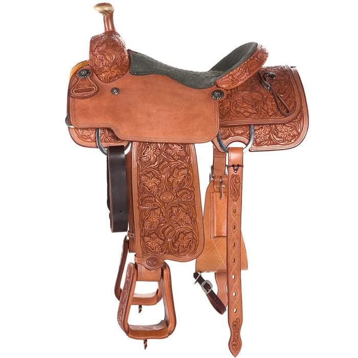 Tomahawk 15.5in 7/8 Breed with Quilted Seat Team Roper