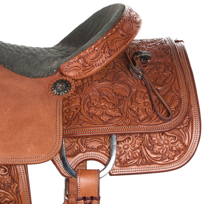 Tomahawk 15.5in 7/8 Breed with Quilted Seat Team Roper