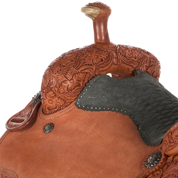 Tomahawk 15.5in 7/8 Breed with Quilted Seat Team Roper