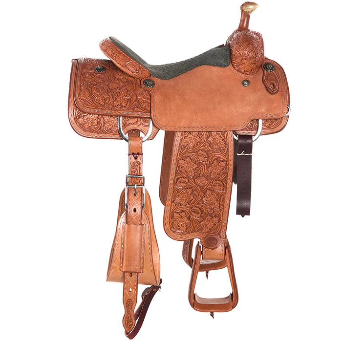 Tomahawk 15.5in 7/8 Breed with Quilted Seat Team Roper