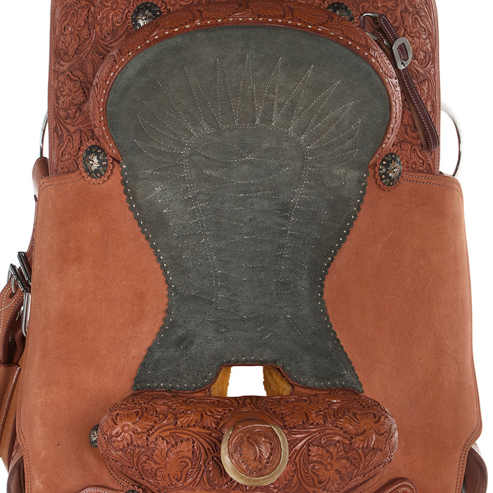 Tomahawk 15.5in 7/8 Breed with Quilted Seat Team Roper